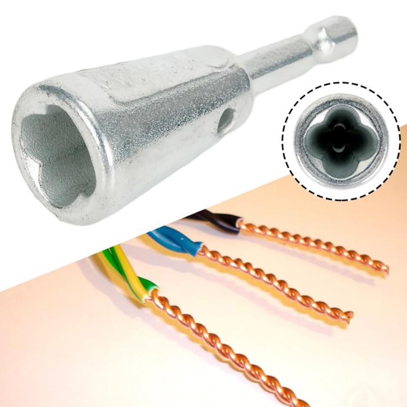 Инструменты для скручивания проводов. Быстрый скручиватель. Артефакт электрика для дрелей-шуруповертов. Витой соединительный кабель.